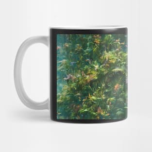 Seamless Jungle Plants Texture Patterns Mug